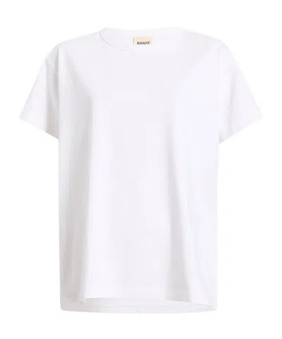 Khaite The Emmylou Cotton T-shirt In White
