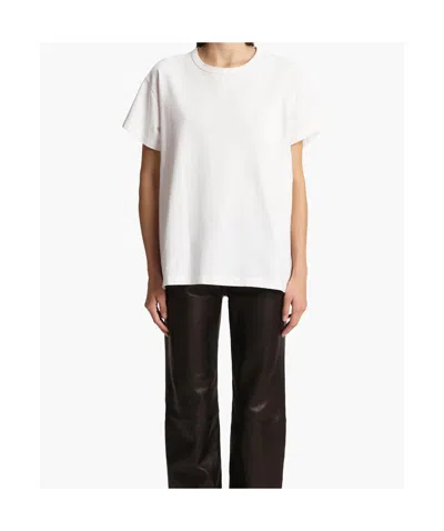 Khaite The Emmylou Cotton T-shirt In White