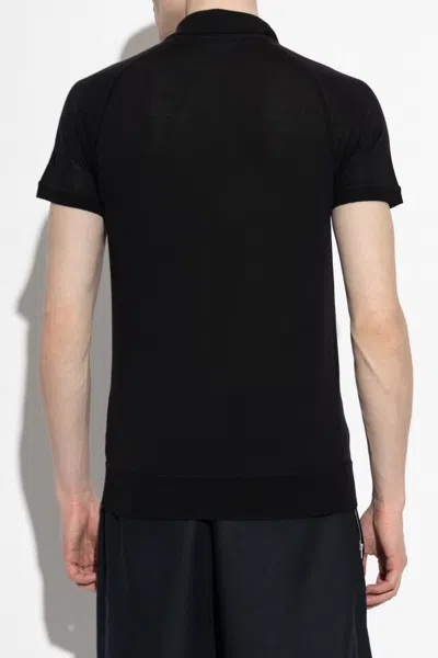Dsquared2 Knit Polo Shirt In Black