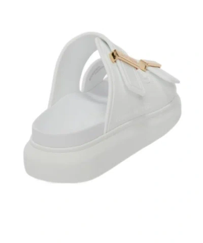 Alexander Mcqueen 50mm Hybrid Slide Sandals In Ivory