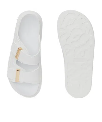 Alexander Mcqueen 50mm Hybrid Slide Sandals In Ivory