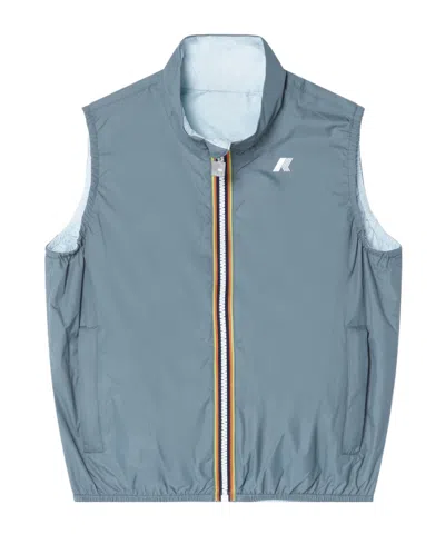 K-way Valen Plus.2 Reversible Vest In Blue/green