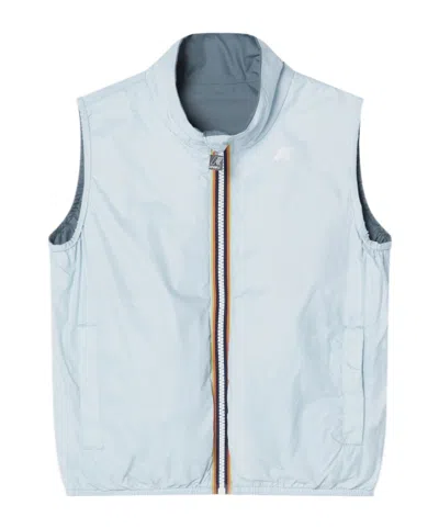 K-way Valen Plus.2 Reversible Vest In Blue/green