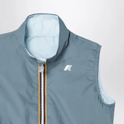 K-way Valen Plus.2 Reversible Vest In Blue/green