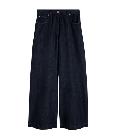 Aspesi Belt-loop Casual Pants In Denim