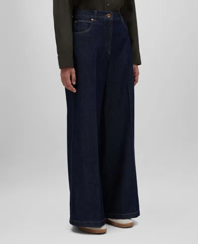Aspesi Belt-loop Casual Pants In Denim