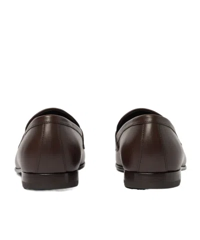 Scarosso Austin Leather Penny Loafers In Brown