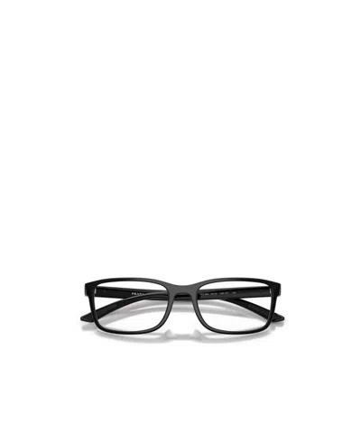 Prada Eyewear Rectangular Frame Glasses In Black