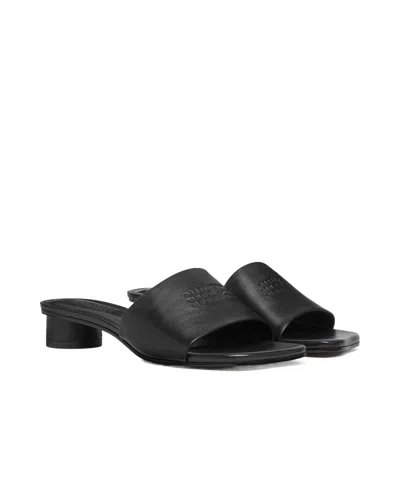 Mm6 Maison Margiela Mm6 By Maison Margiela Numeric Sandal With Engraved Logo Band In Black