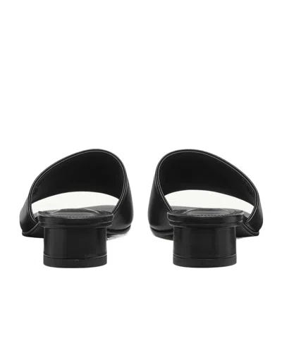 Mm6 Maison Margiela Mm6 By Maison Margiela Numeric Sandal With Engraved Logo Band In Black