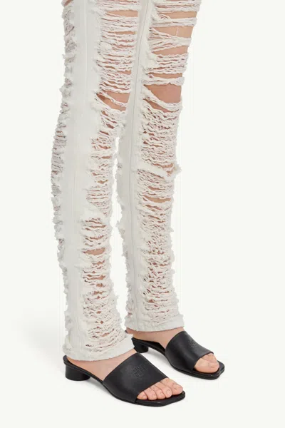 Mm6 Maison Margiela Mm6 By Maison Margiela Numeric Sandal With Engraved Logo Band In Black