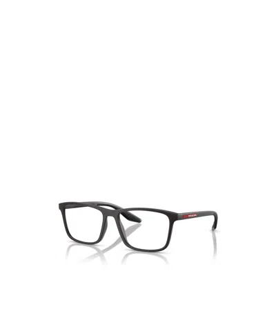 Prada Eyewear Rectangular Frame Glasses In Black
