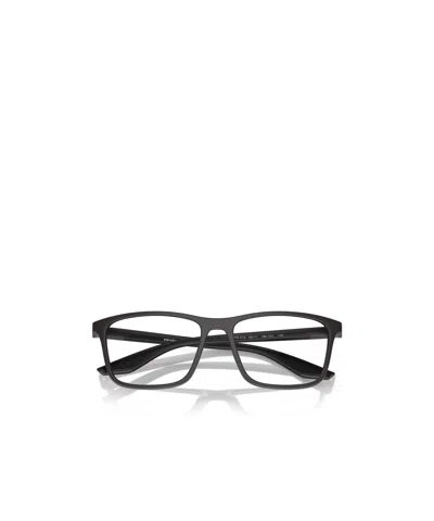 Prada Eyewear Rectangular Frame Glasses In Black