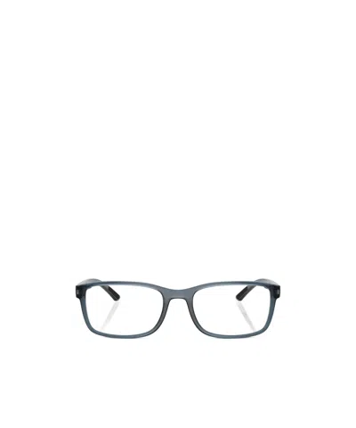 Prada Eyewear Rectangular Frame Glasses In Gray