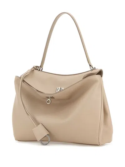 Balenciaga Women's Sand Leather Medium Rodeo Handbag In Neutral
