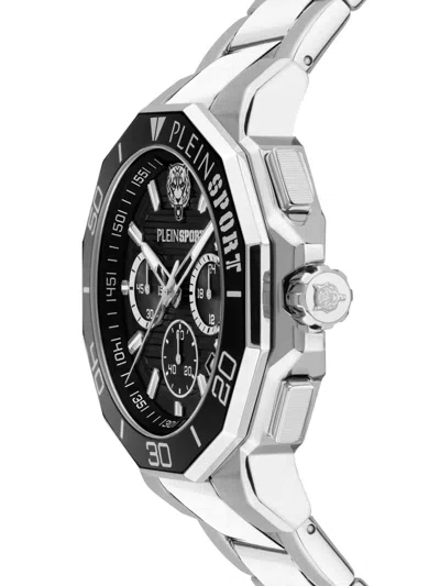 Plein Sport Men's Titan Chronograph Date Quartz Stainless Steel Bracelet Watch, 46mm In Black
