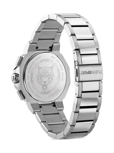 Plein Sport Men's Titan Chronograph Date Quartz Stainless Steel Bracelet Watch, 46mm In Black