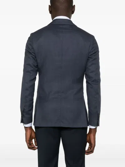 Lardini Single-breasted Blazer In Blue