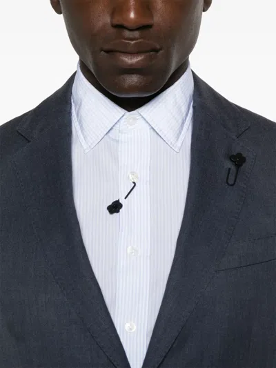 Lardini Single-breasted Blazer In Blue