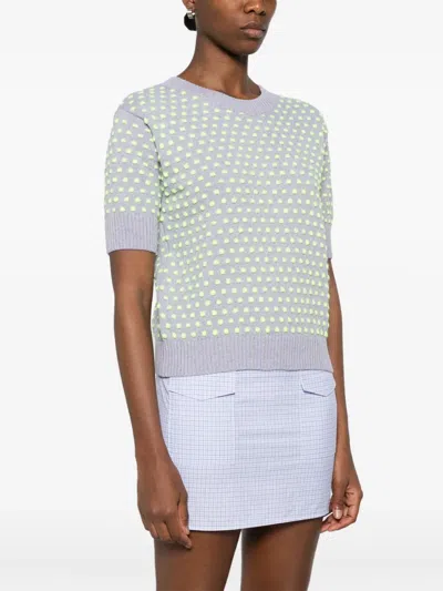 Essentiel Antwerp Hopes Jacquard Pullover Combo2 Nimbus Cloud In Grey