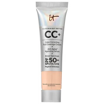 It Cosmetics Mini Cc+ Cream Full Coverage Color Correcting Foundation With Spf 50+ Light Neutral 0.4 oz / 23 ml In Light Neutral