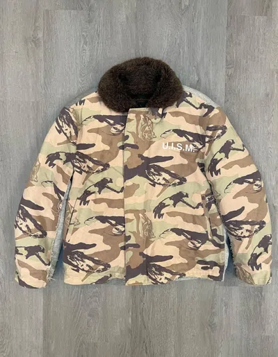 Pre-owned Jun Takahashi X Undercover Aw03 ‘paper Doll' Bush Bin-laden Hybrid Deck Jacket In Camo