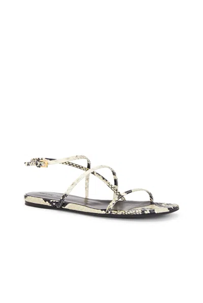 Khaite Loop Flat Sandal In Natural