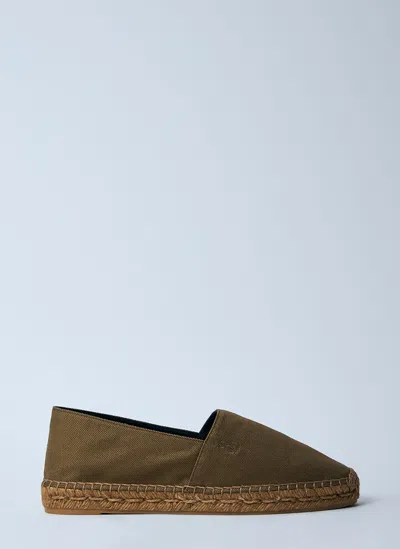 Saint Laurent Espadrille In Gabardine In Brown