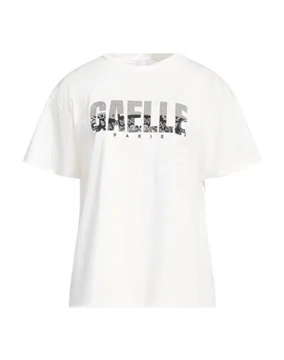 Gaelle Paris Gaëlle Paris Woman T-shirt Off White Size 1 Cotton In Off White
