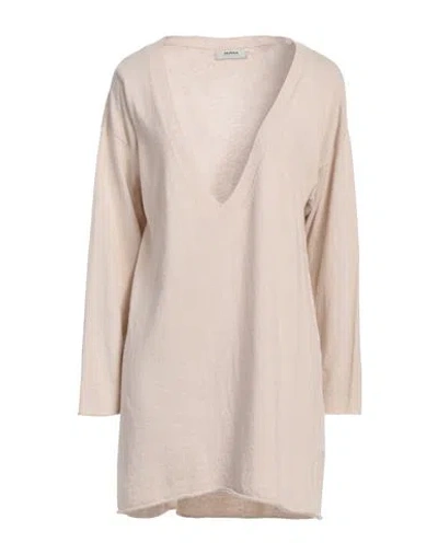 Alpha Studio Woman Sweater Beige Size Onesize Recycled Wool, Viscose, Polyamide, Cashmere In Beige