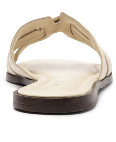 Arezzo Women's Hanna Round Toe Flat Sandals In Panacota