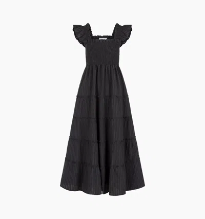 Hill House Home The Ellie Maxi Nap Dress In Black Lace