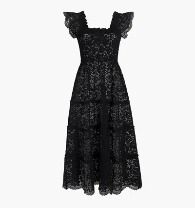 Hill House Home The Ellie Maxi Nap Dress In Black Lace