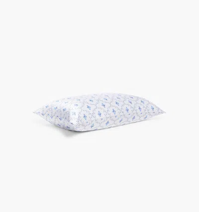 Hill House Home Silk Pillowcase In Blue Trellis