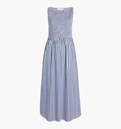 Hill House Home The Cosima Nap Dress In Navy Stripe