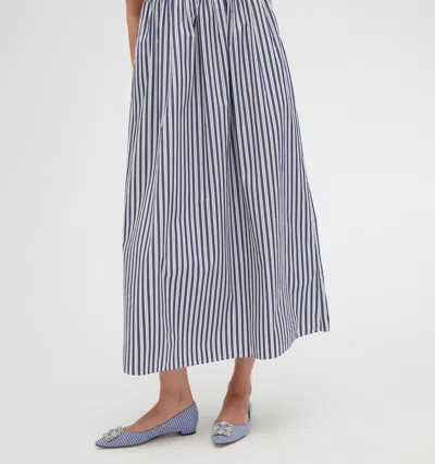 Hill House Home The Cosima Nap Dress In Navy Stripe