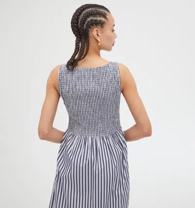 Hill House Home The Cosima Nap Dress In Navy Stripe