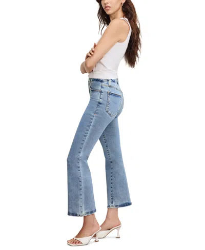 Good American Women's Good Legs Cropped Mini Boot Jeans In B670
