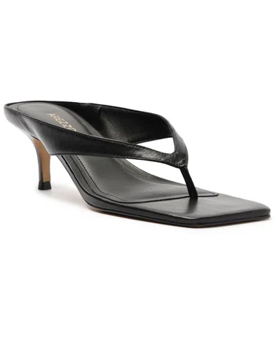 Arezzo Women's Gia Square Toe Dress Sandals In Black
