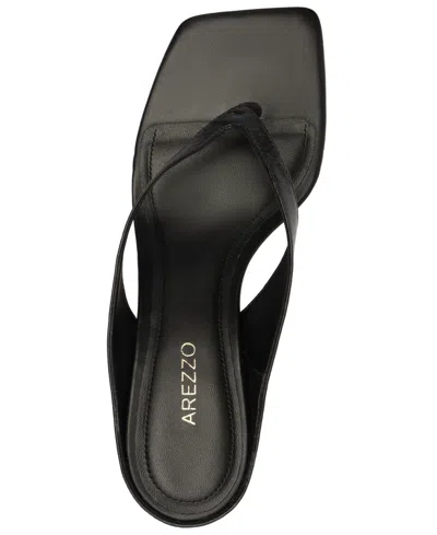 Arezzo Women's Gia Square Toe Dress Sandals In Black