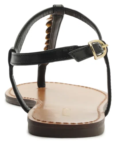 Arezzo Women's Bristol Round Toe Flat Sandals In Black