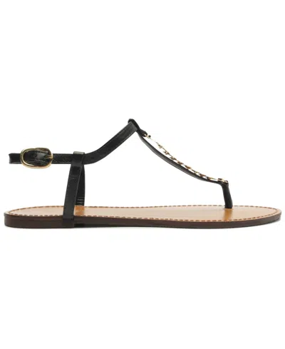 Arezzo Women's Bristol Round Toe Flat Sandals In Black