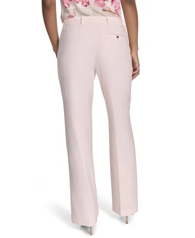 Calvin Klein Womens Mid Rise Tapered Leg Straight Leg Pants In Parfait