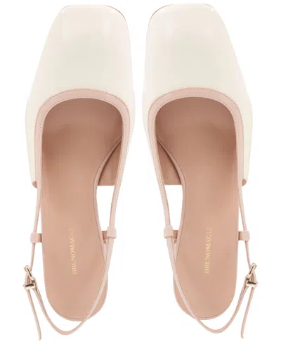 Bruno Magli Women's Tasa Slingback Pumps In Tan Patent