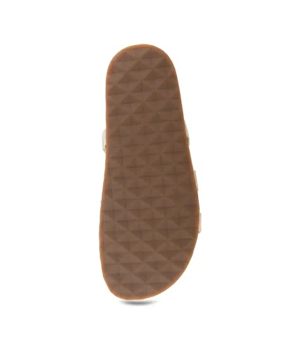 Aerosoles Women's Leflor Round Toe Flatform Sandals In Natural Canvas