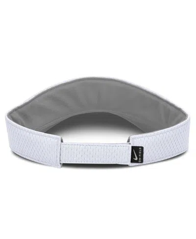 Nike Men's And Women's White Kentucky Wildcats 2025 Dugout Softball Ace Performance Adjustable Visor Hat In White