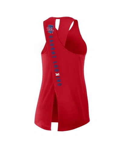 Nike Women's Red Philadelphia Phillies Crisscross Performance Tank Top In Red