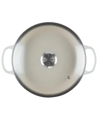 Le Creuset Enameled Cast Iron Signature Round 2.25-qt. Braiser With Glass Lid In White