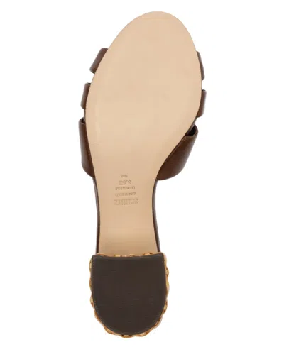 Schutz Keefa Straw Mule Heel In Brown, Women's At Urban Outfitters In Brown