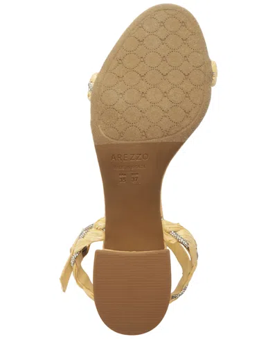 Arezzo Women's Mila Round Toe Dress Sandals In Natural